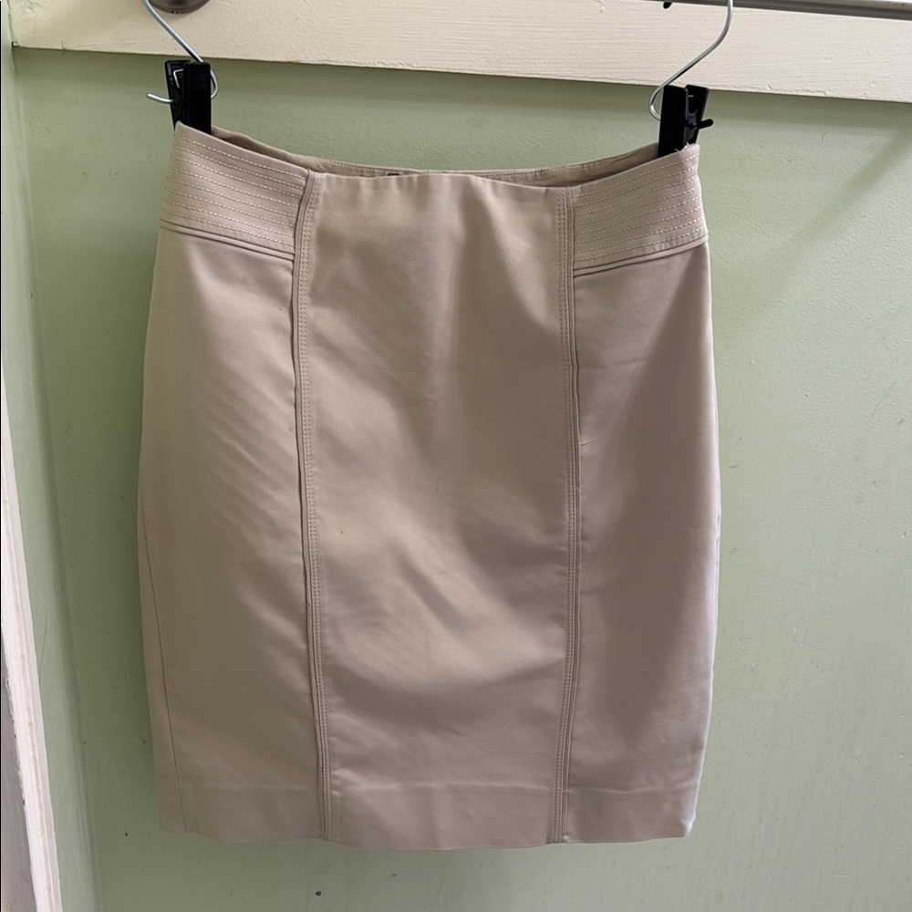 White House Black Market Tan Pencil Skirt